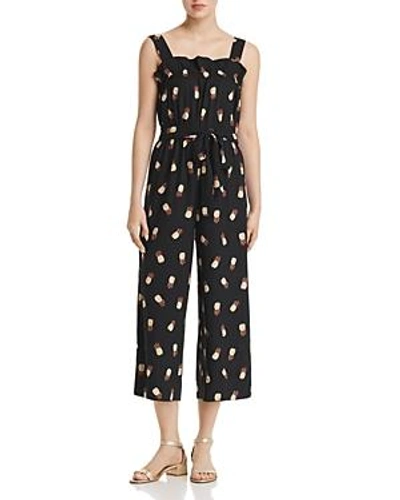 Shop Kate Spade New York Pineapple-print Jumpsuit In Black