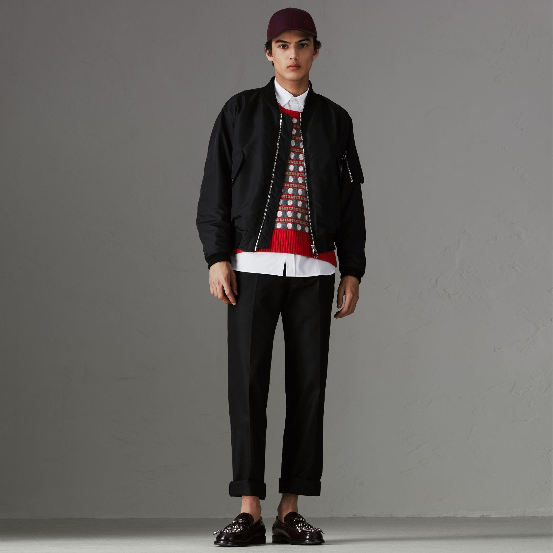 burberry nylon bomber jacket