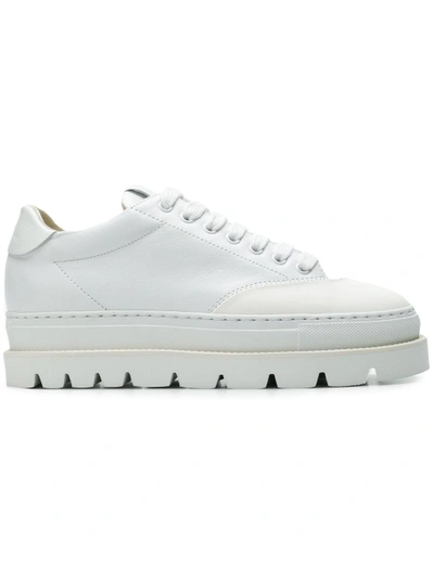 Shop Mm6 Maison Margiela Platform Sneakers - White