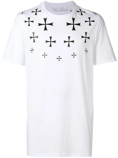 Shop Neil Barrett T-shirt Mit Print In White
