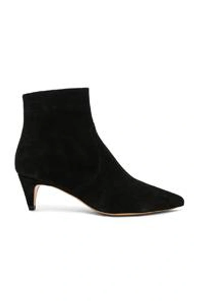 Shop Isabel Marant Suede Derst Boots In Black