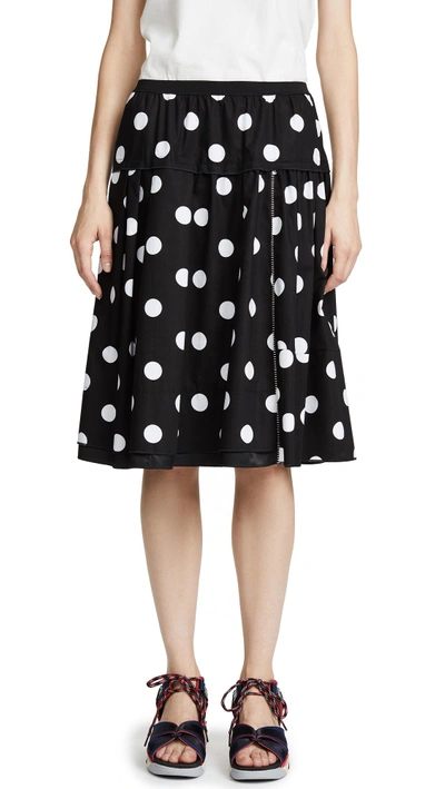 Shop Marc Jacobs Midi Skirt In Black/white