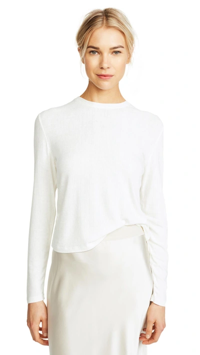 Shop Sablyn Ryder Ribbed Tee In White