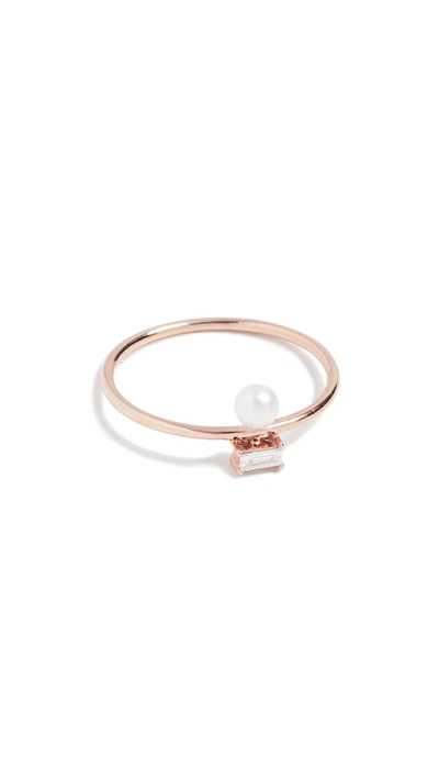 Shop Tana Chung 18k Rose Gold Lilliput Pearl Ring