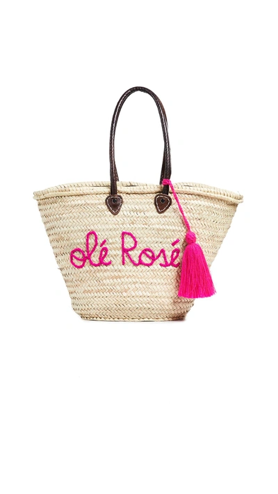 Shop Soeur Du Maroc Ole Rose! Tote In Fuchsia