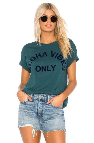 Shop Mikoh Aloha Vibes Only Tee In Sea