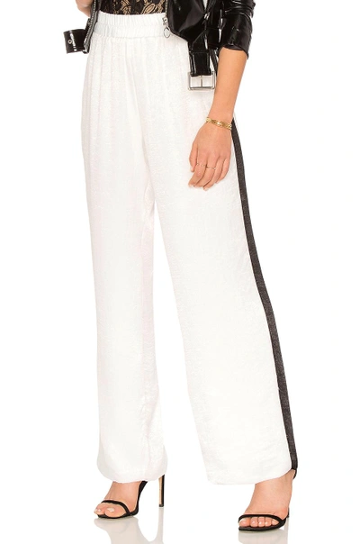 Shop Donna Mizani Charlie Track Trouser In Ivory
