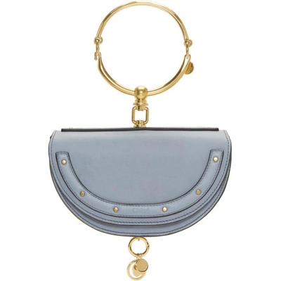Shop Chloé Chloe Blue Nile Minaudiere Bag In 4e2 Washedb