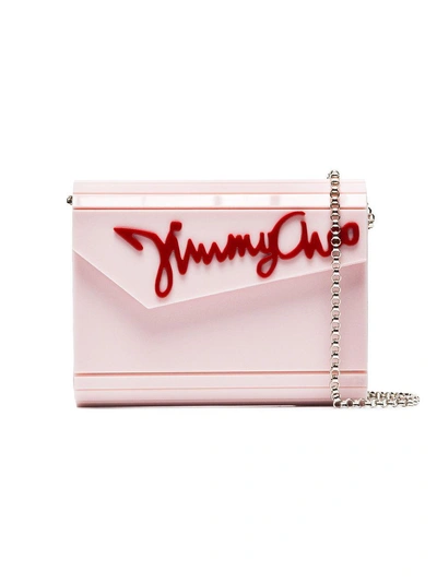 Shop Jimmy Choo Pink Candy Acrylic Clutch