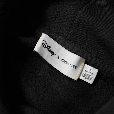 Shop Coach X Disney Sleepy Popover Hoody In Black