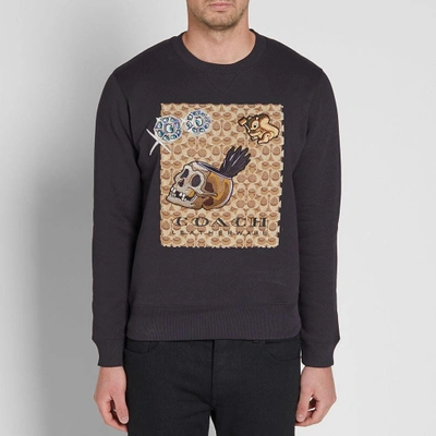 Shop Coach X Disney Signature Crew Sweat In Black