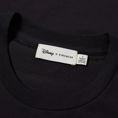 Shop Coach X Disney Signature Apple Tee In Black