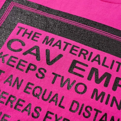 Shop Cav Empt Md Materiality Tee In Pink