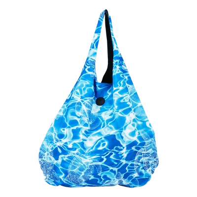 Shop Vilebrequin Accessories - Oversize Lightweight Foldable Bag Splash - Beach Bag - Badin In Blue