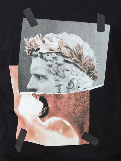Shop Neil Barrett Roman Collage Print T-shirt