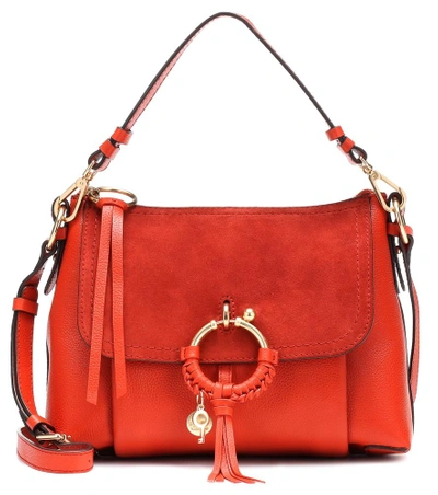 Shop See By Chloé Joan Small Leather Crossbody Bag In Red