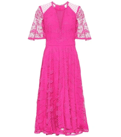 Shop Temperley London Hollyhock Dress In Pink