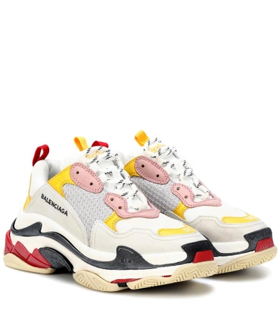 Shop Balenciaga Triple S Sneakers In Multicoloured