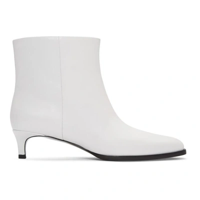 Shop 3.1 Phillip Lim / フィリップ リム 3.1 Phillip Lim White Agatha Ankle Boots In Op100 Optic