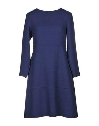 Shop Antonelli Knee-length Dress In Dark Blue