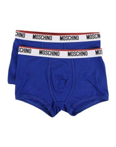 Shop Moschino Boxers In Blue