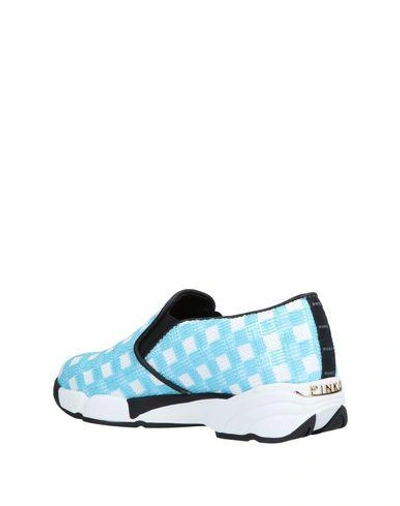 Shop Pinko Sneakers In Sky Blue