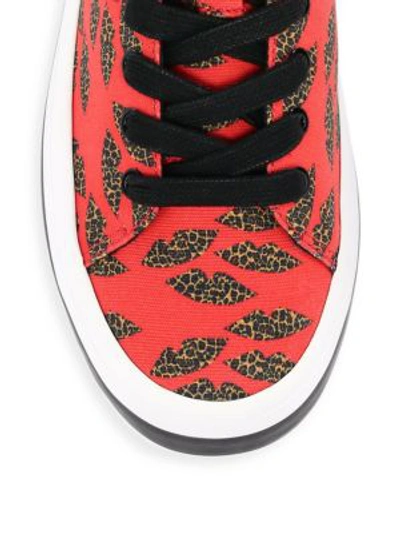 Shop Alice And Olivia Erza Cheetah Sneakers In Multi