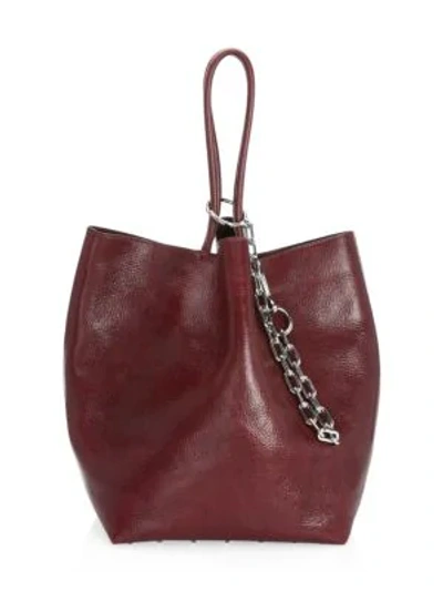 Shop Alexander Wang Roxy Large Bucket Tote In Cranberry