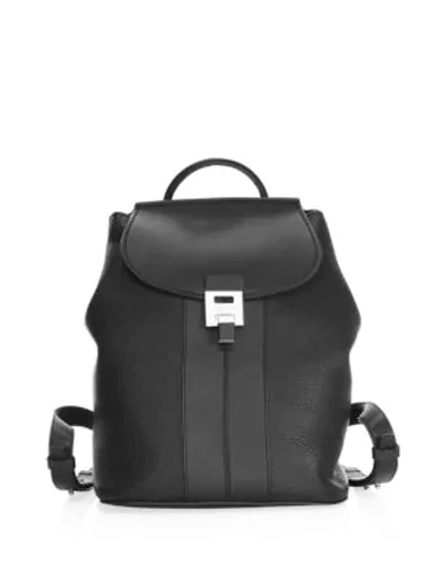 Shop Michael Kors Bandcroft Leather Backpack In Black