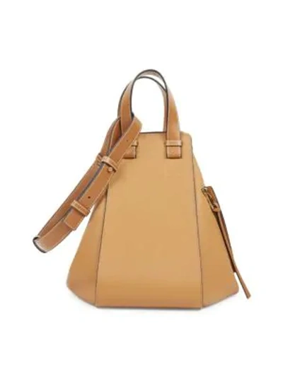 Shop Loewe Medium Hammock Leather Bag In Light Caramel