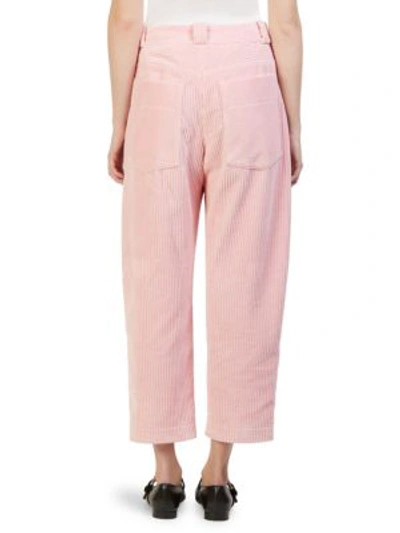 Shop Cedric Charlier Corduroy Pants In Pink