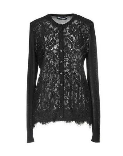 Shop Dolce & Gabbana Cardigan In Black