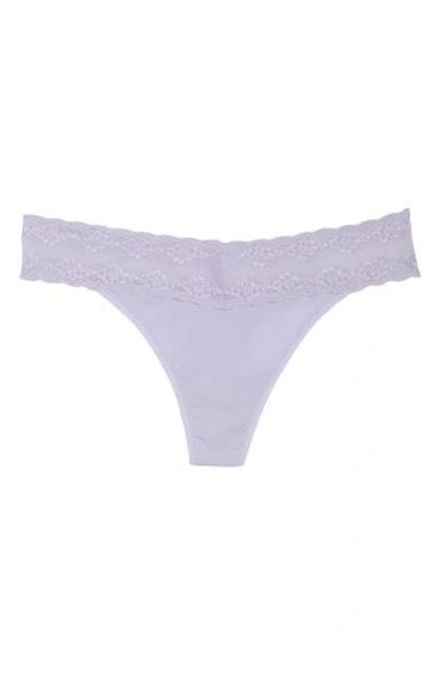 Shop Natori Bliss Perfection Thong In Misty Lilac