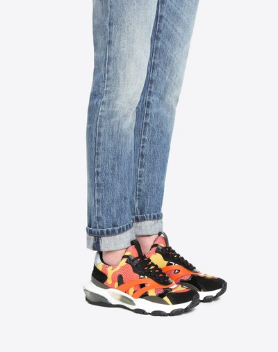 Shop Valentino Bounce Camouflage Sneaker In Multicolored