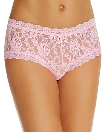 Shop Hanky Panky Signature Lace Boyshort In Blossom Pink