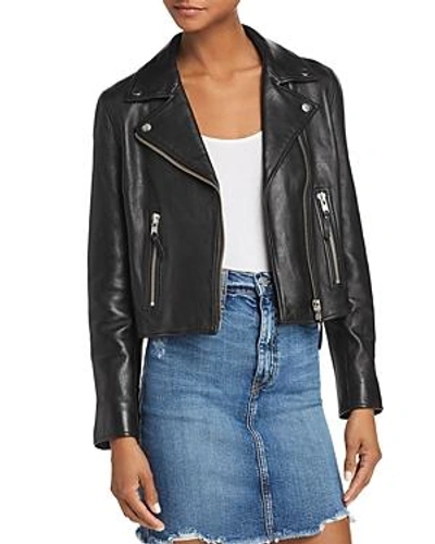 Shop Nobody Classic Leather Jacket In Black Leather