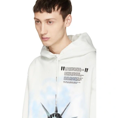 OFF-WHITE C O VIRGIL ABLOH Statue of Liberty Sweater 'Black White Blue' -  OMBA025E181920150299