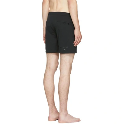 Shop Everest Isles Black Diver 01 Swim Shorts