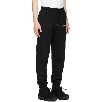 Shop Off-white Black Diagonal Marker Arrows Lounge Pants In 1001 Blk/wt