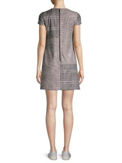 Shop Alice And Olivia Coley Color Block Shift Dress In Black White
