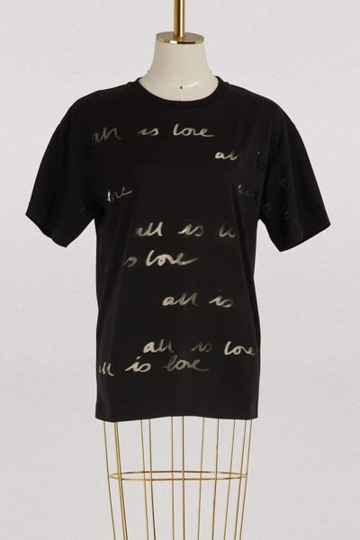 Shop Stella Mccartney All Is Love T-shirt In 1000 - Black