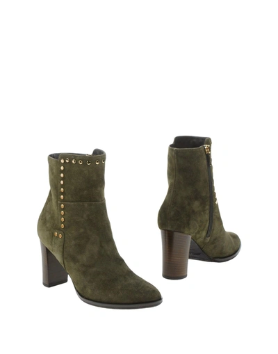 Shop Jimmy Choo Ankle Boot In Dark Green