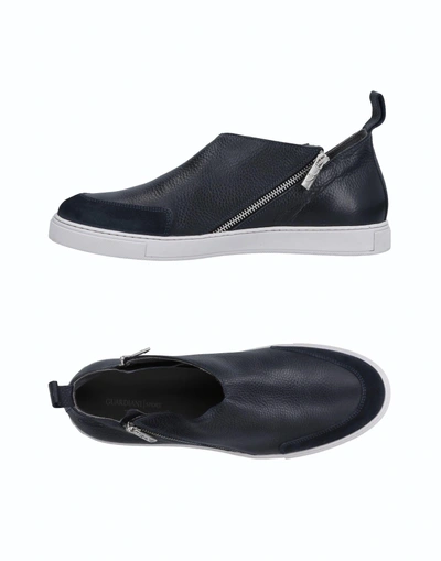 Shop Alberto Guardiani Sneakers In Dark Blue