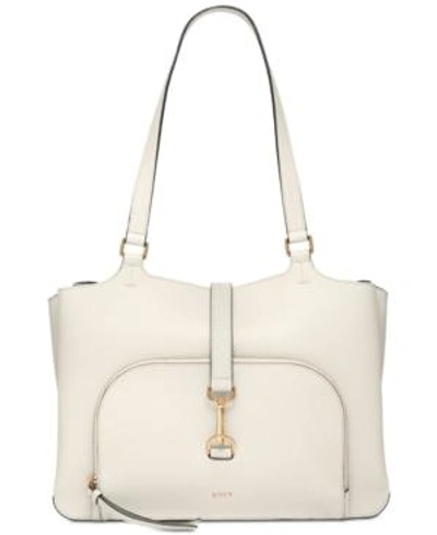 Shop Dkny Paris Tote, Created For Macy's In Ivory/gold