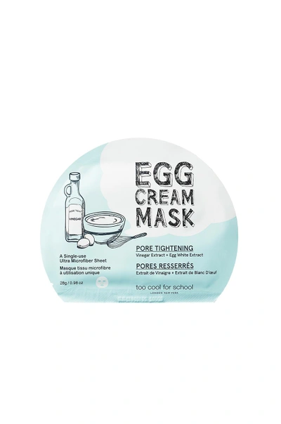 Shop Too Cool For School Egg Cream Mask (pore Tightening) In N,a