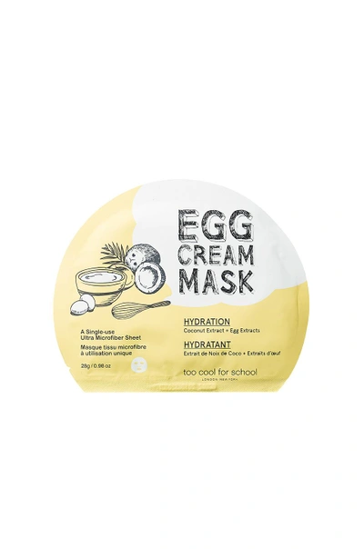 Shop Too Cool For School Egg Cream Mask (hydration) In N,a