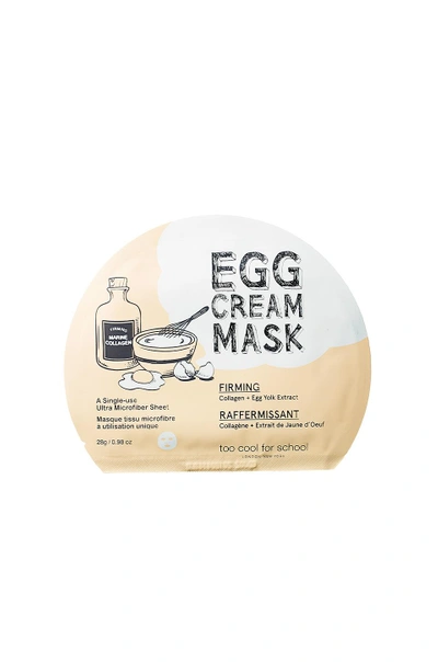 Shop Too Cool For School Egg Cream Mask (firming) In N,a