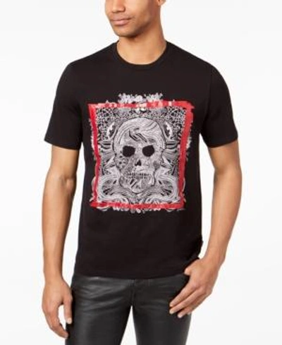 Shop Just Cavalli Men's Graphic-print T-shirt In Black