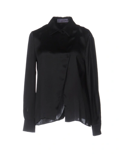 Shop Emanuel Ungaro Silk Shirts & Blouses In Black