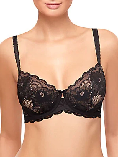 Shop Wacoal Fire & Lace Underwire Bra In Mahogany Rose